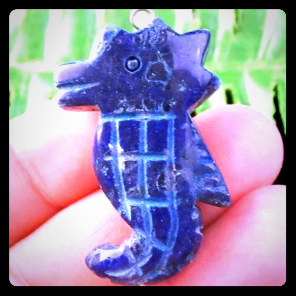Lapis Lazuli Sea horse Pendant